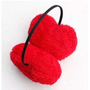  Winter Cute Red Heart Earmuff Ear Muff Warmer: Everything 
