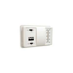  DAYTON 4PU46 Low V Thermostat,Cool Only,White: Home 