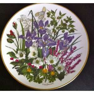  The Flowers of January Franklin Mint Plate 1977