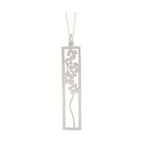    Tashi Brushed Sterling Silver Framed Poppy Necklace Tashi Jewelry
