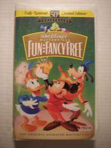 DISNEY FUN AND FANCY FREE Childrens VHS Tape 786936027556  