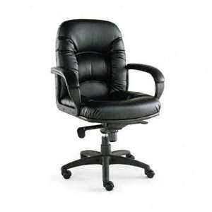  Alera ALENI42CS10B Nico Mid Back Swivel/Tilt Chair, Black 