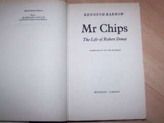 MR CHIPS The Life Of ROBERT DONAT 1st Edition + Jacket  