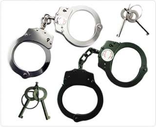 LOT OF 2 OFFICIAL POLICE DOUBLE LOCK HANDCUFFS