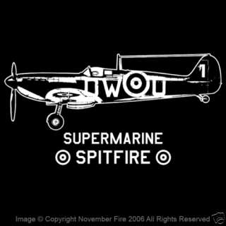 Spitfire Shirt Royal Air Force Supermarine World War 2  