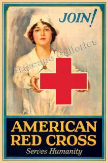 American The Red Cross World War I Nursing Poster 16x24  