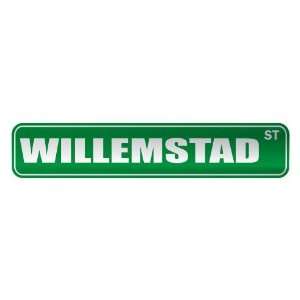   WILLEMSTAD ST  STREET SIGN CITY NETHERLANDS ANTILLES 