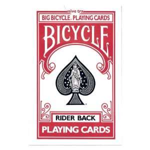  Bicycle Big Playing Cards Red   Naipes Grandes Rojos: Toys 