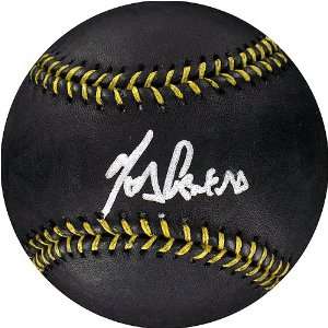 Autographed Melky Cabrera Ball   Black Leather  Sports 