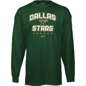  Dallas Stars  Green  Prima Italic Long Sleeve T Shirt 
