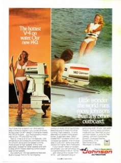 Johnson V 4 140 Outboard 1977 Print Ad  