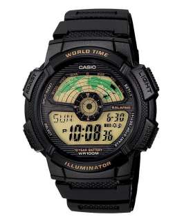 CASIO AE 1100W 1B MENS WORLD TIME DIGITALWATCH 10YEARS BATTERY SPORTS 