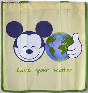 Disney Store EARTH DAY 2009 Ecology Reusable Shopping Bag New Tote 