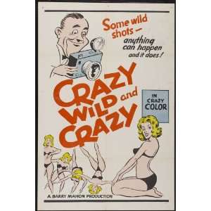  Crazy Wild and Crazy   Movie Poster   27 x 40