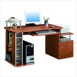   MOBILI Winchester Wood Computer Work Station in Mahogany [212222