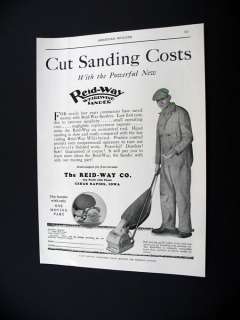 Reid Way Sanders Whirlwind Sander 1929 print Ad  