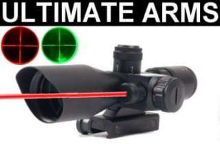 UAG TACTICAL 2.5 10x40 .223 RIFLE SCOPE+RED LASER 3D  
