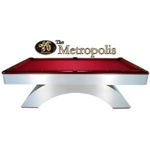  The Metropolis Pool Table (Honey Finish Rails) Sports 