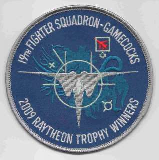 19th FIGHTER SQ 2009 RAYTHEON TROPHY WINNERS patch  
