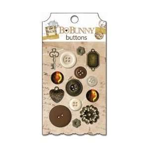  Bo Bunny Et Cetera Buttons & Embellishments 14/Pkg;3 Items 