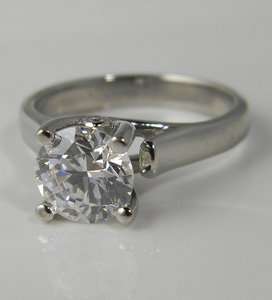 00 CT ROUND CUT WOVEN CATHEDRAL ENGAGEMENT RING W/ACCENTS SOLID 