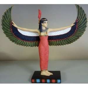  Egytian Goddess Maat with Open Wings Statue Figurine 5997 