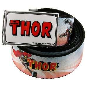  The Mighty Thor Red Logo Comic Strip Belt 