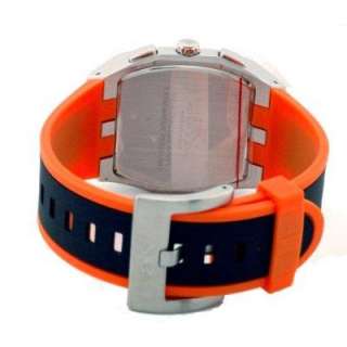 Adee Kaye Mens Motor Sport Orange Watch AK 4010 M ORN  