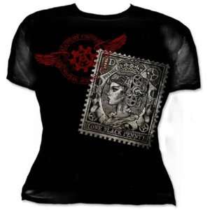  Black Penny Alchemy Gothic T Shirt Size S/M