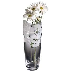  Tall Etched Floral Vase