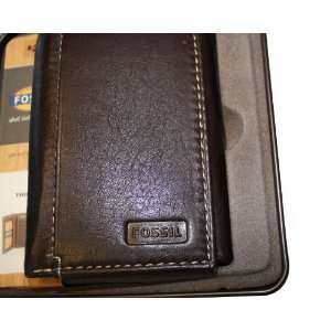  Brown Fossil Mens Leather Wallet 
