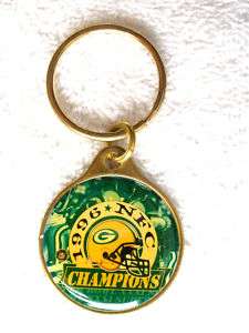 Green Bay Packers 1996 NFC Champions Brass Keychain  