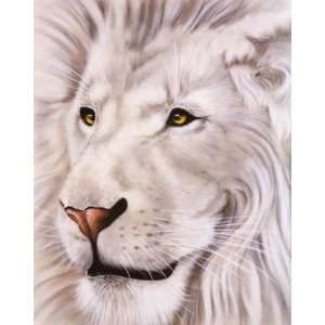 WHITE LION FACE 21 