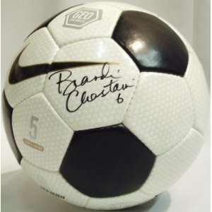  Brandi Chastain Signed Nike White Soccer Ball Sports 