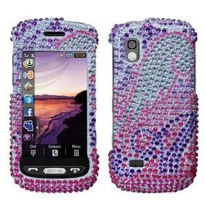 SAMSUNG SOLSTICE A887 PINK PURPLE AND WHITE ANGEL WING DESIGN FULL 