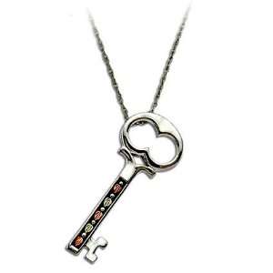   Hills Silver Skeleton Key Pendant with Antiquing   PE1147SS: Jewelry