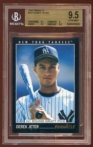 BGS 9.5 DEREK JETER 1993 PINNACLE ROOKIE RC SP #457 YANKKES   