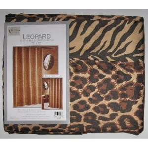   : Leopard and Tiger Reversible Fabric Shower Curtain: Home & Kitchen