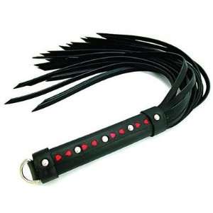 Whip Leather Strap 20 in. W/Red Heart Inlay