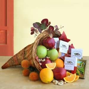 Give Thanks Thanksgiving Cornucopia Gift Basket:  Grocery 