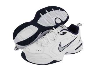 Nike Air Monarch Iv (4E) Sz 14 Mens Running Shoes White/Silver/Blue 