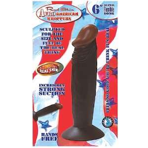 Nasstoys Real Skin Afro American Flexible Whopper Dong with Suction 