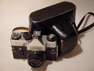 Camera Zenit TTL + lens Industar 50 3.5/50mm + case.  