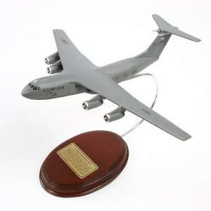  C 141B Starlifter Gray Military Wood Model Plane / Unique 