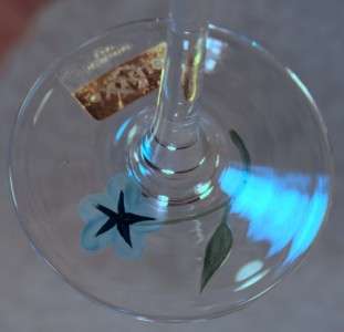 LENOX CRYSTAL FLORAL SPIRIT BALLOON WINE GLASS GOBLET B  