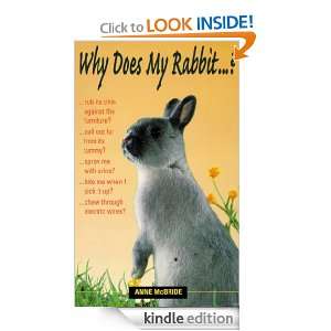 Why Does My Rabbit.? Anne McBride  Kindle Store