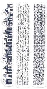 Heidi Grace Cling Rubber Stamps ~ 4x8 Patterns 2 Houses  
