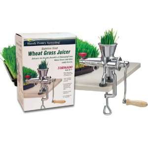  Stainless Steel Wheatgrass Hand Crank Juicer Kitchen 