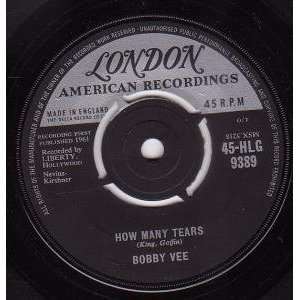  HOW MANY TEARS 7 INCH (7 VINYL 45) UK LONDON 1961 BOBBY 
