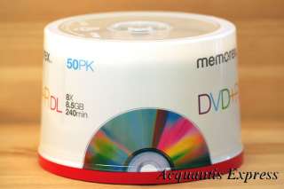 Memorex DVD+R DL Double Layer 50 CB Pack Brand New ★★ 034707057326 